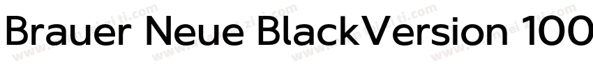 Brauer Neue BlackVersion 1001字体转换